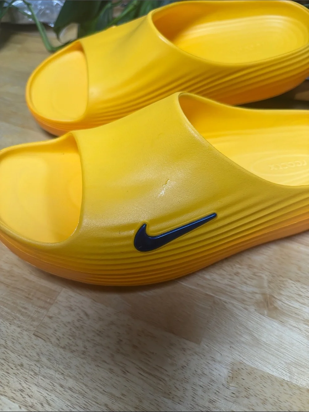 Nike Men’s  Slide Sandals with Navy Swoosh